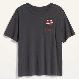 Gray Graphic Christmas T-Shirt